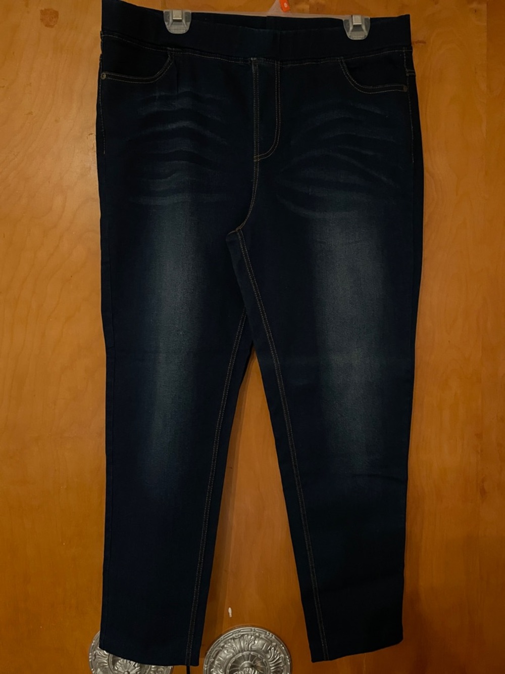 Women's Dark Indigo Stretch Jeggings - Slim Fit